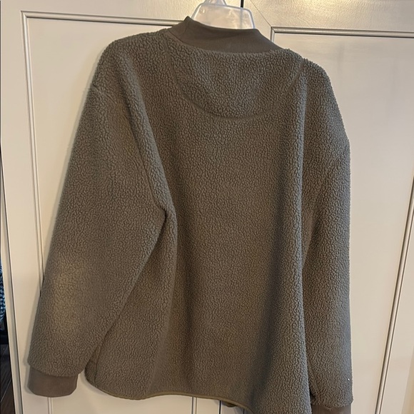 Madewell Olive Green Sherpa Jacket large - Picture 4 of 4